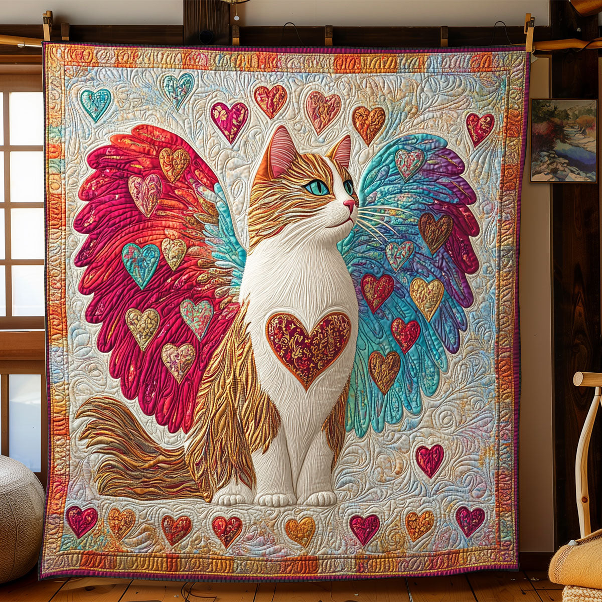 Angel Cat XB1604014CL Quilt