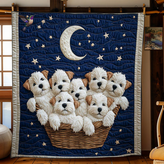 Westie Starry Night WN0811062CL Quilt