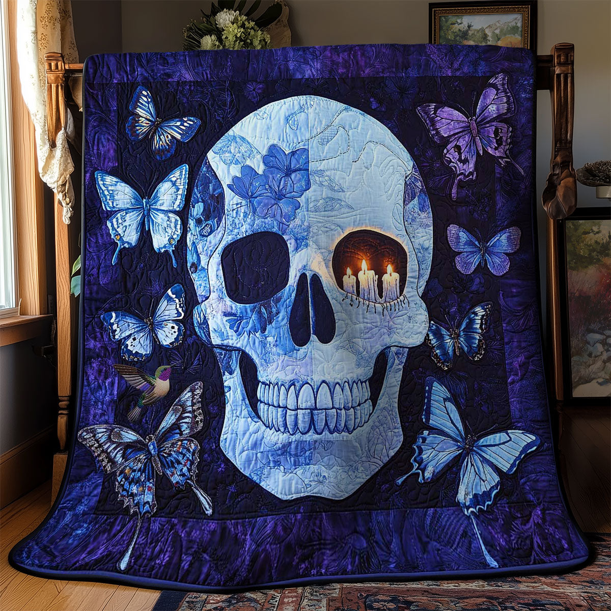 Skull Butterfly Dream WN2410013CL Quilt