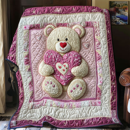Teddy Bear Valentine WX2201047CL Quilt
