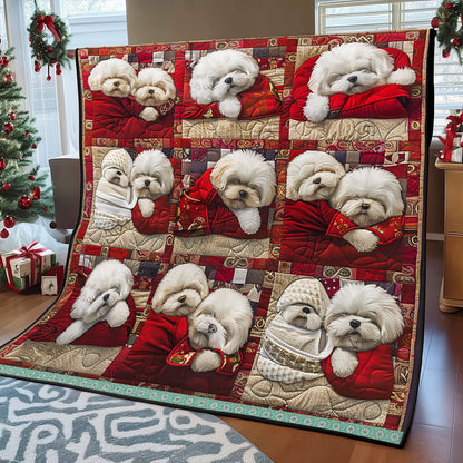 Chilling Bichon WP0609014CL Quilt