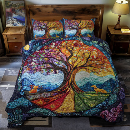 Tree Of Life And Dog’s Spirit WN3009118CL Duvet Cover Set