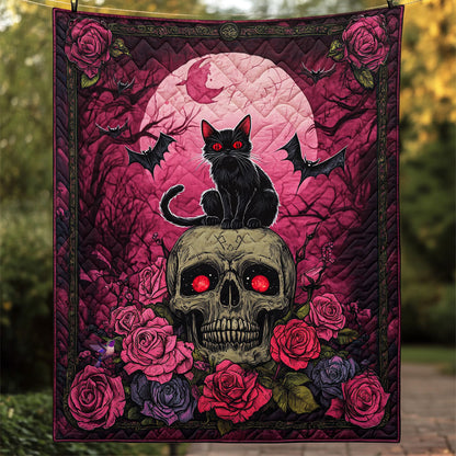 Skull Black Cat WT2310001CL Quilt