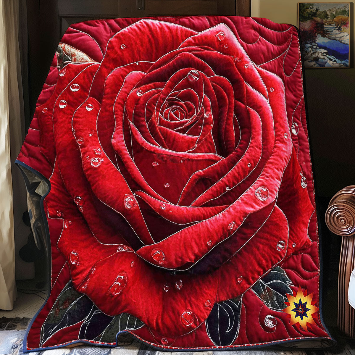 Red Rose WY2811033CL Quilt