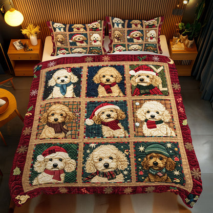 Christmas Poodle WJ1710027CL Duvet Cover Set