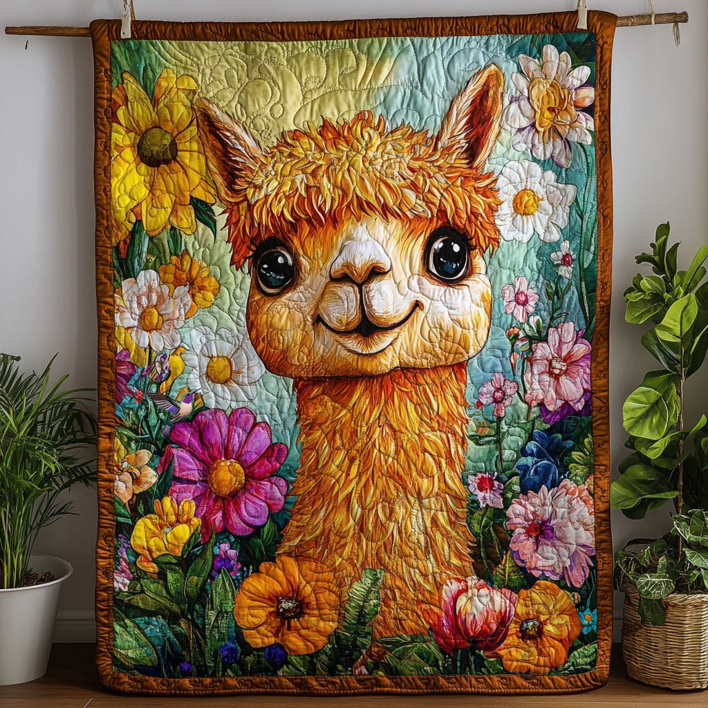 Alpaca Flower WT1010045CL Quilt