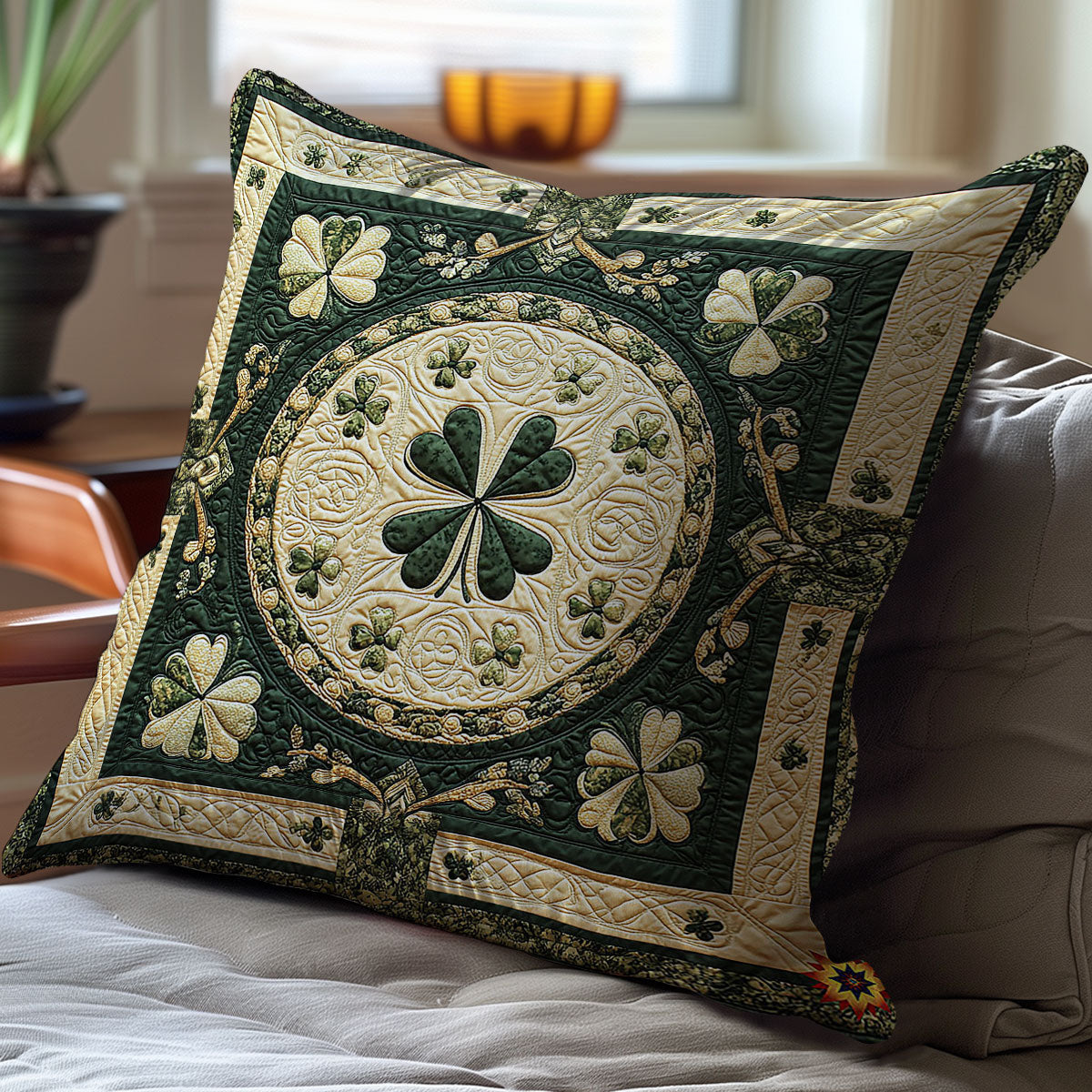 Four Leaf Clover WY1612101CL Quilt Pillow Case