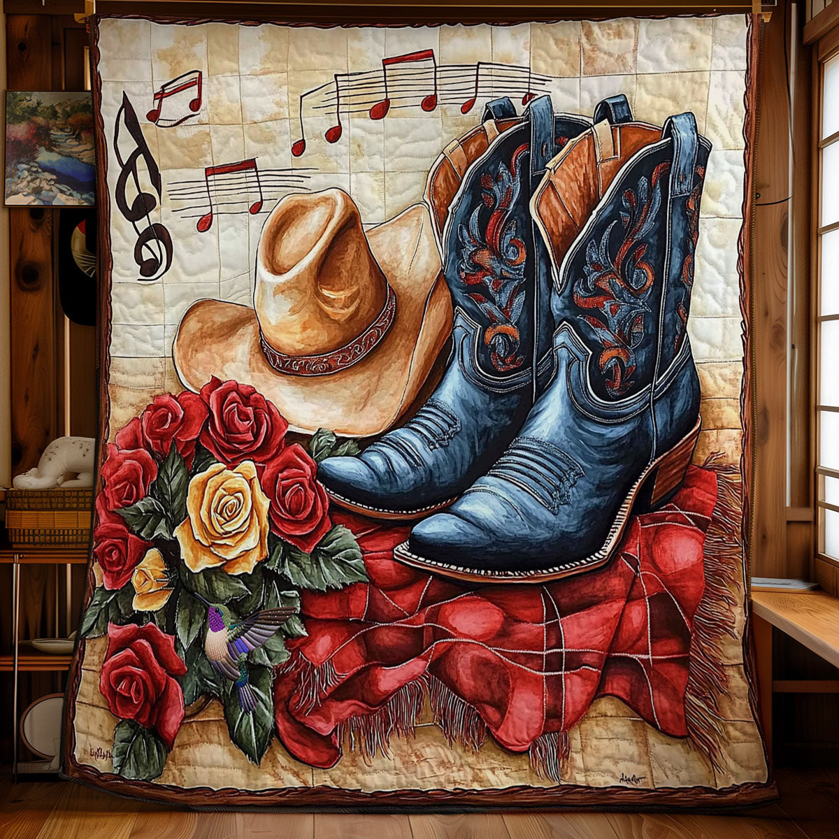 Cowboy Music WY1012030CL Quilt