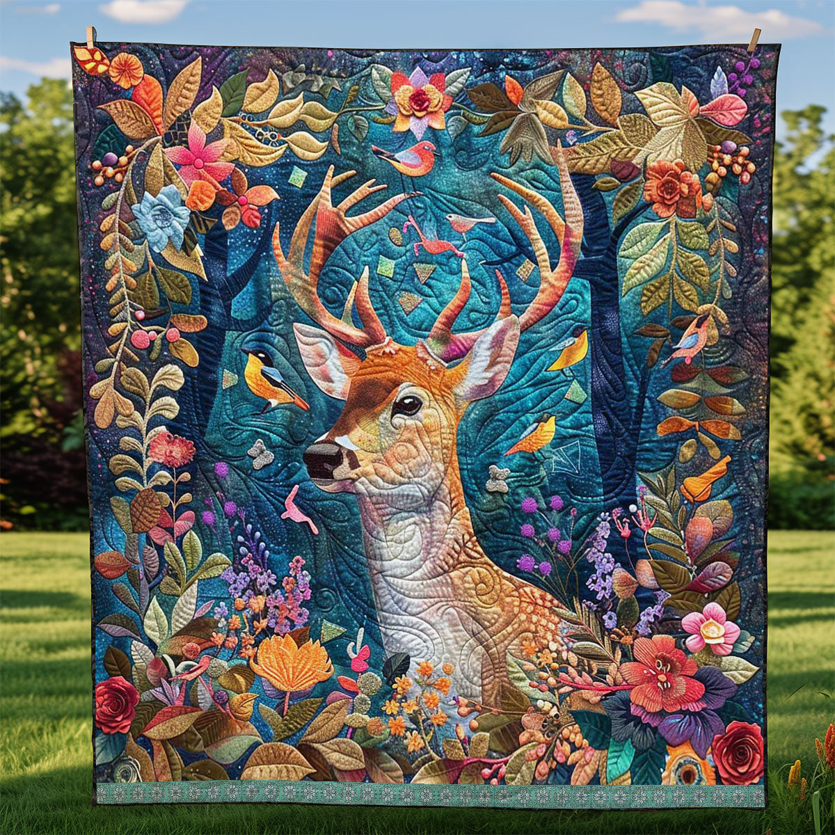 Dreamy Deer WJ1209007CL Quilt