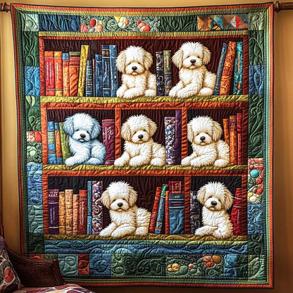 Bichon Frise Restful Thinker WN0210016CL Quilt