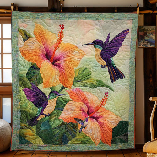 Vibrant Hummingbird WN0811006CL Quilt