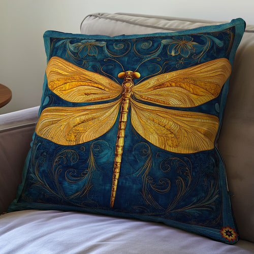 Yellow Dragonfly WY0312110CL Quilt Pillow Case