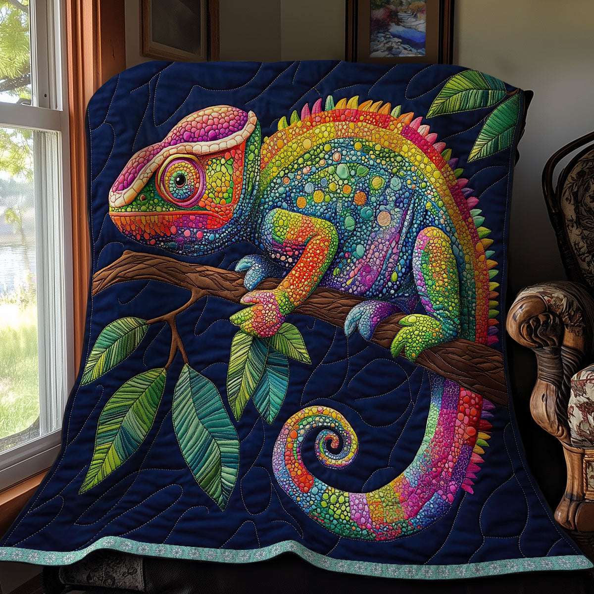 Colorful Chameleon WX1511016CL Quilt