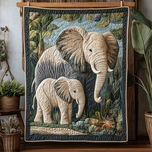 Elephant Family WG1812006CL Quilt