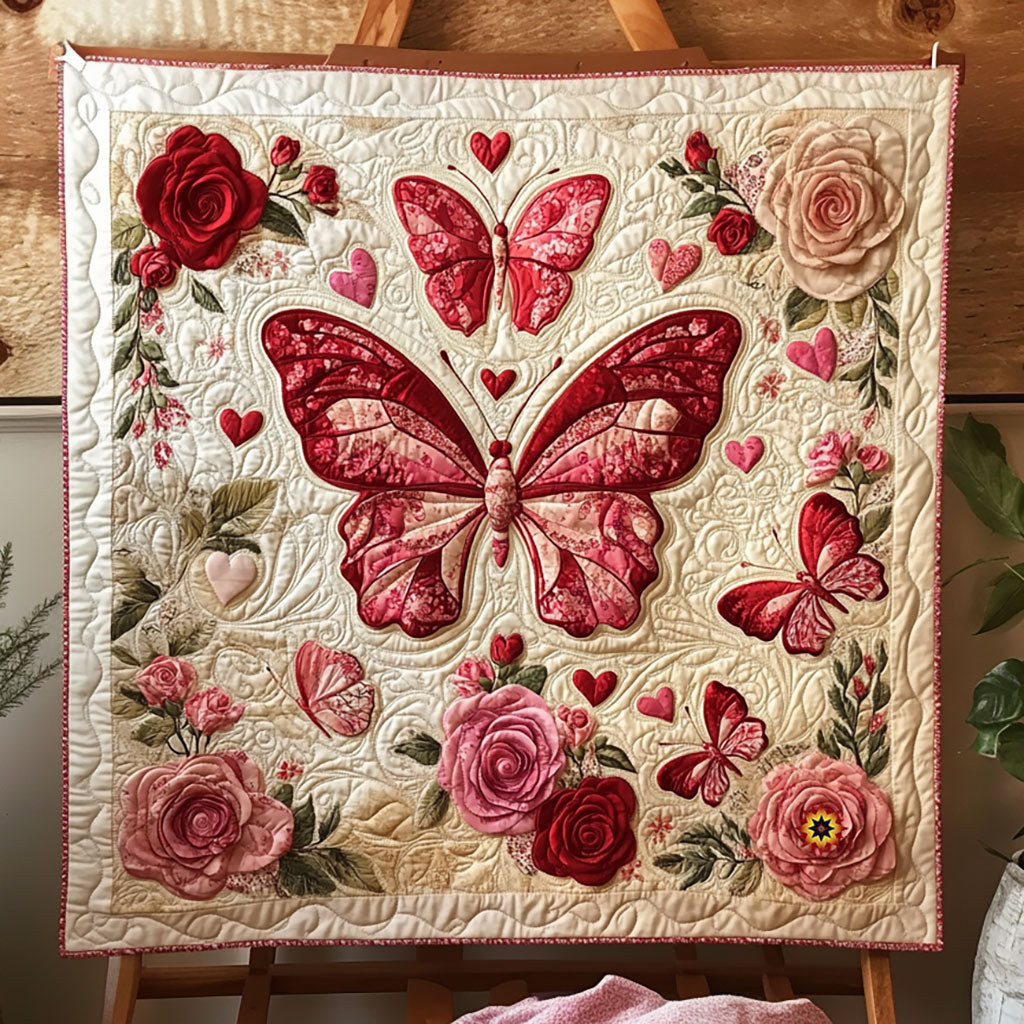 Fluttering Heart WJ1312013CL Quilt