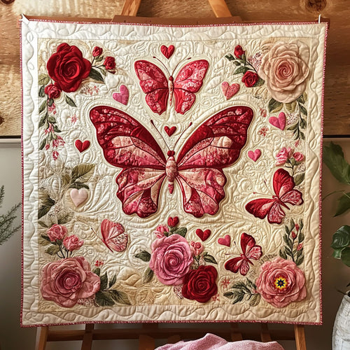 Fluttering Heart WJ1312013CL Quilt