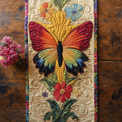 Colorful Butterfly WY2802036CL Quilted Table Runner