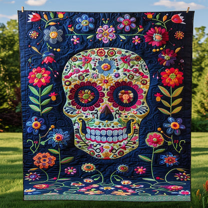 Day Of The Dead Sugar Skull WJ1309026CL Quilt