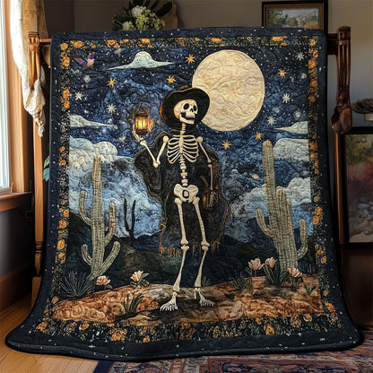 Moonlit Skeleton Cowboy WN0411037CL Quilt