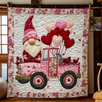 Valentine’s Gnome Truck WN0412035CL Quilt