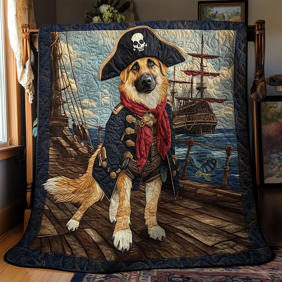 Captain German Shepherd WN0811038CL Quilt