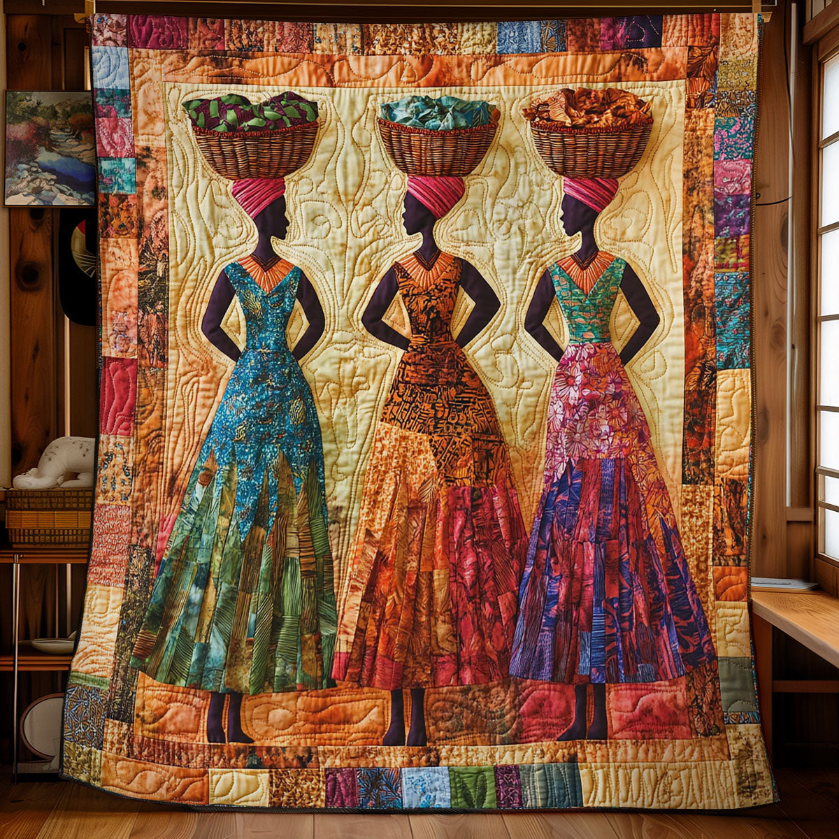 Colorful Black Women WY2001070CL Quilt