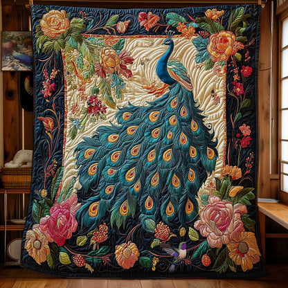 Flower Peacock WY2312028CL Quilt