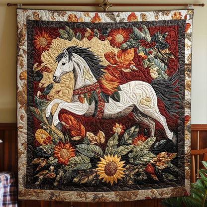 Horse In Forest WY0301048CL Quilt