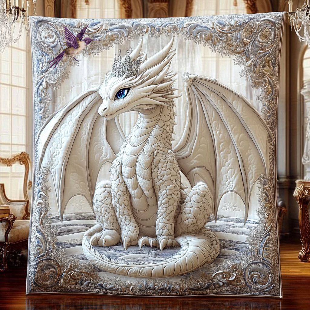 Silver Serenity Dragon WG2112019CL Quilt