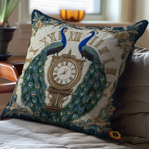 Couple Peacock And Clock WY2501014CL Quilt Pillow Case
