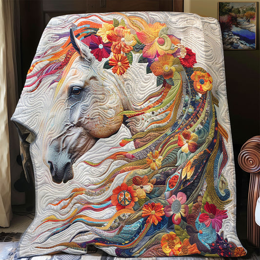 Flower Horse WJ0512021CL Quilt