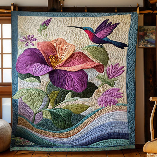 Hummingbird Velvet Bloom WN2809024CL Quilt