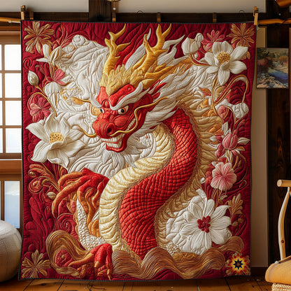 Fire Asian Dragon WY0612021CL Quilt