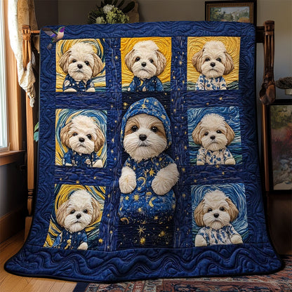 Shih Tzu Night Sky WN0811052CL Quilt