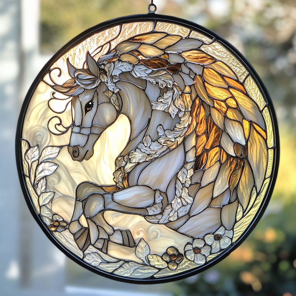 Horse WU1210002CL Stained Glass Suncatcher