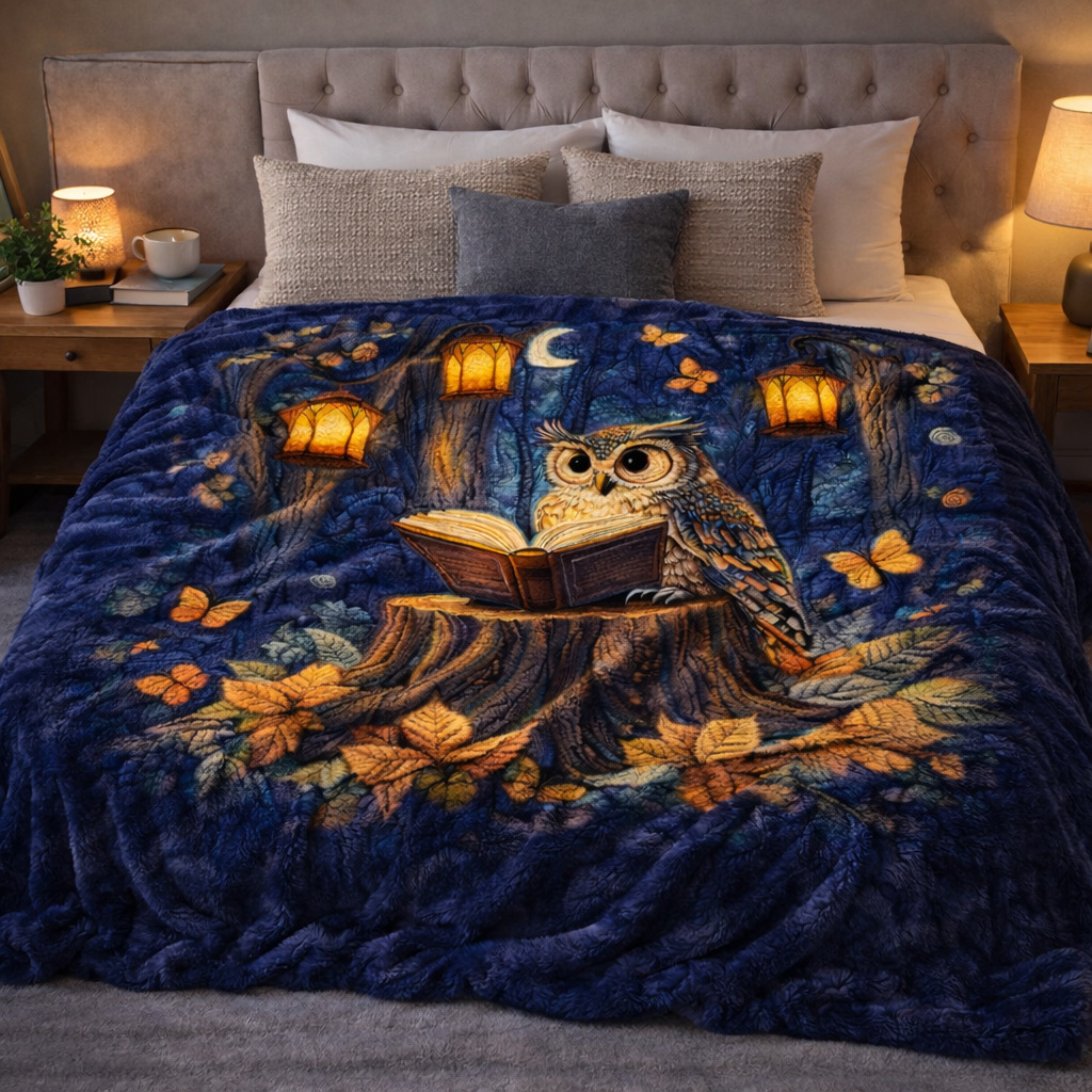Wise Night Owl QA2201001CL Faux Fur Throw Blanket