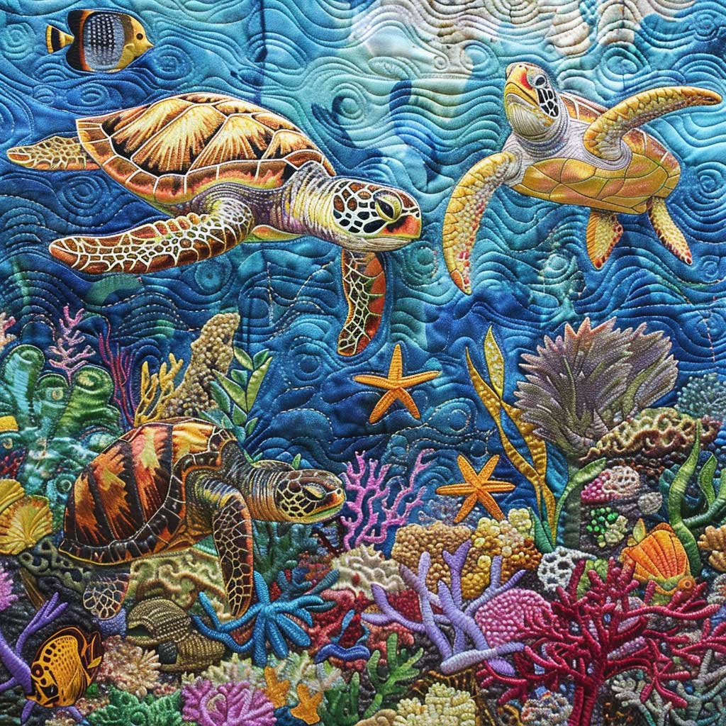 Sea Turtle WJ1109017CL Quilt