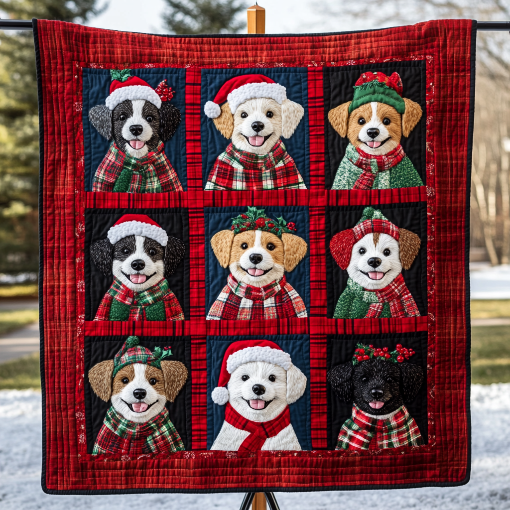 Snowy Puppie WN2009028CL Quilt