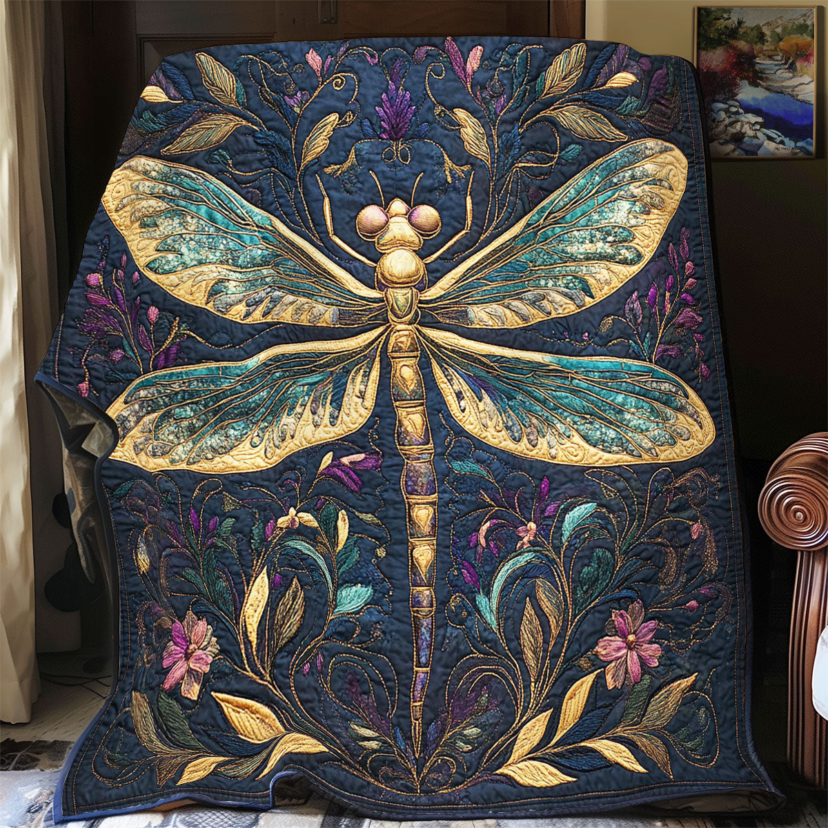Glorious Dragonfly WY2702081CL Quilt