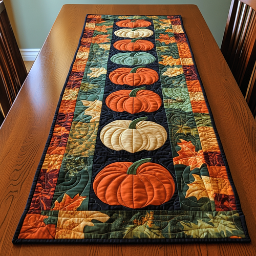 Autumn Garden XR2509012CL Quilted Table Runner