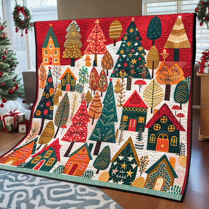 Whimsical Christmas House WP2208032CL Quilt