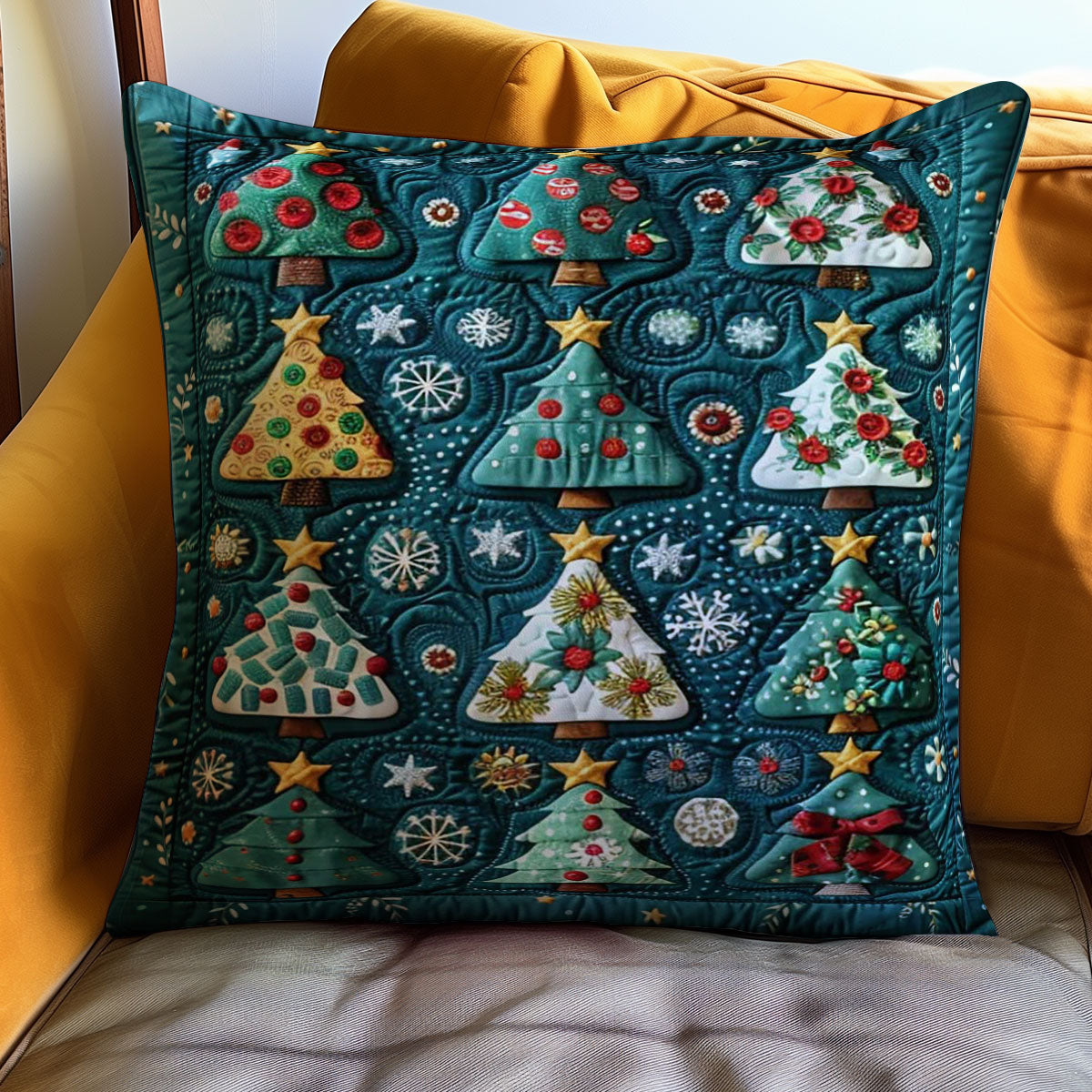 Christmas Tree WJ0710033CL Quilt Pillow Case