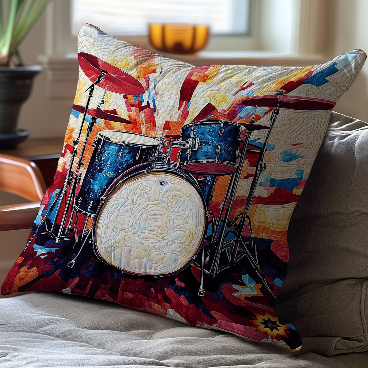 Drum WY0212087CL Quilt Pillow Case