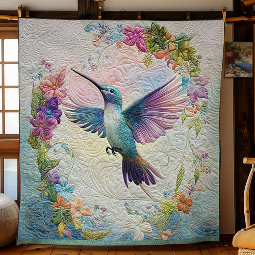 Hummingbird Floral WT2702093CL Quilt