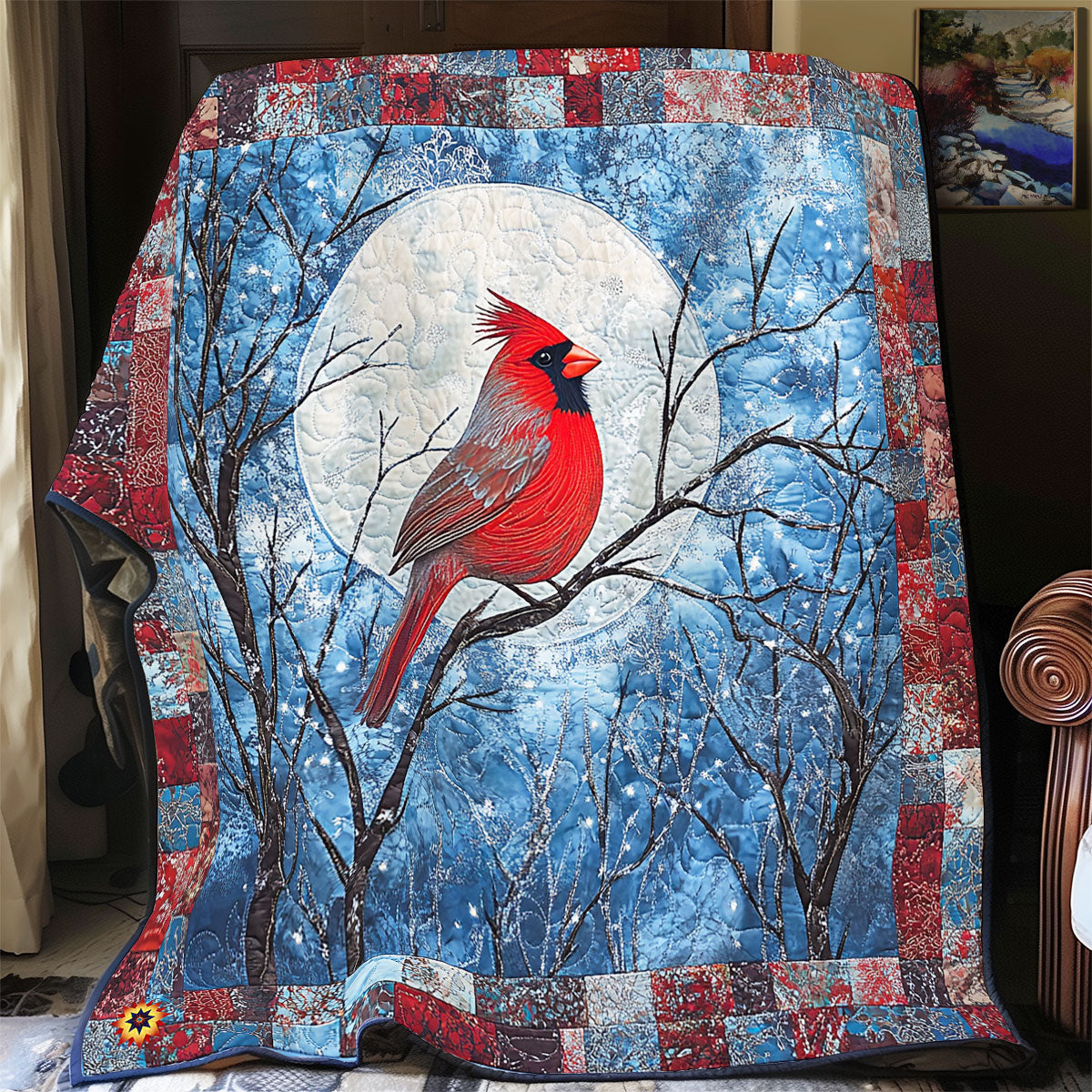 Moon Cardinal  WX2612045CL Quilt