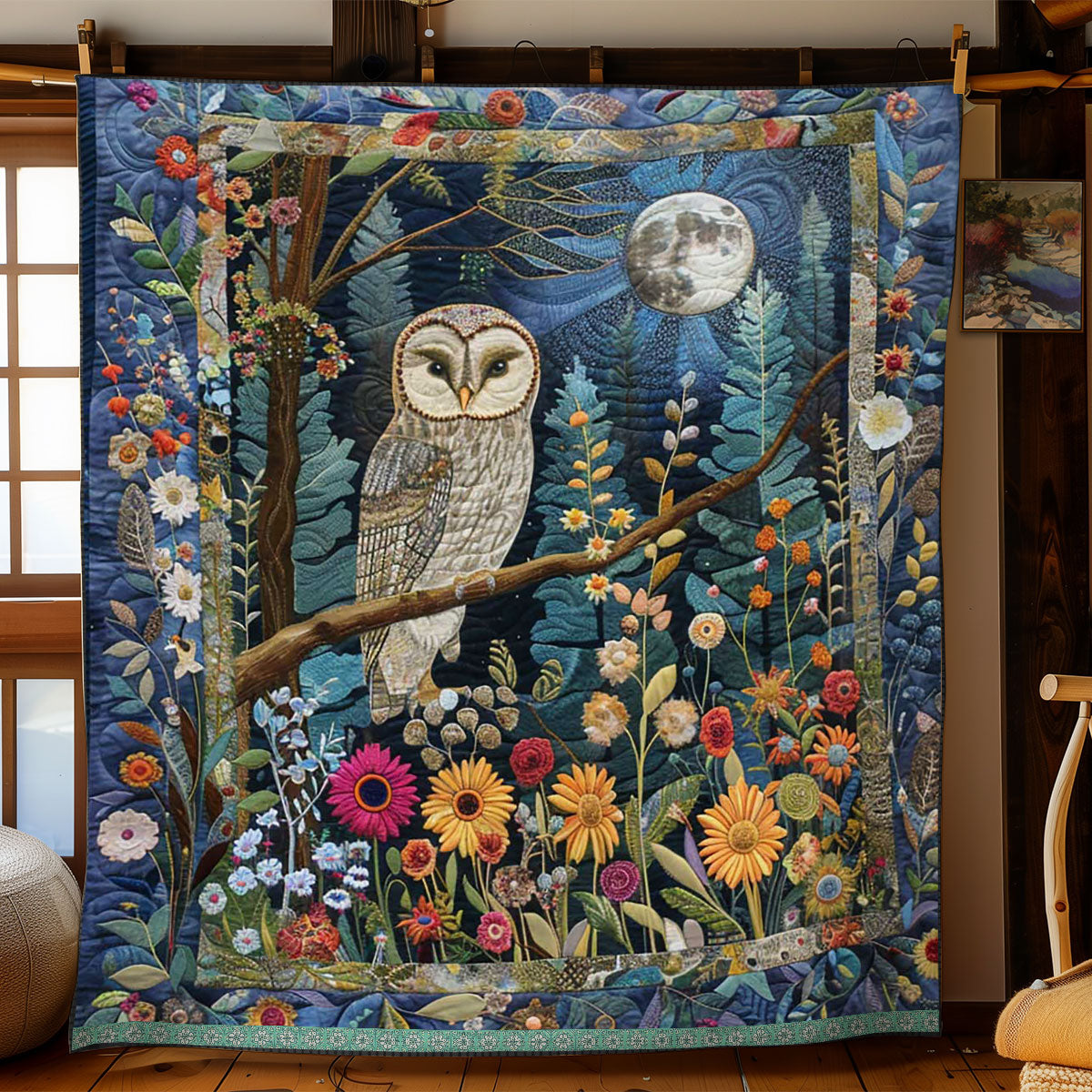 Owl Night WJ1209018CL Quilt