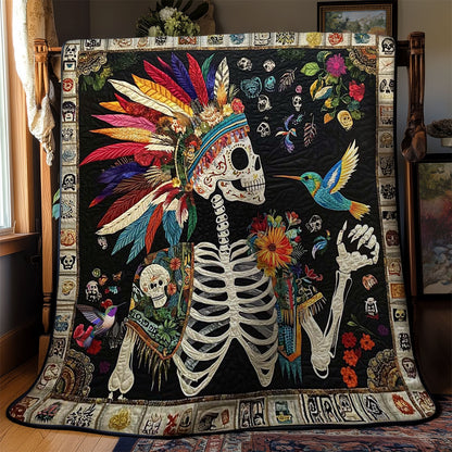 Calavera And Hummingbird Harmony WN2610041CL Quilt