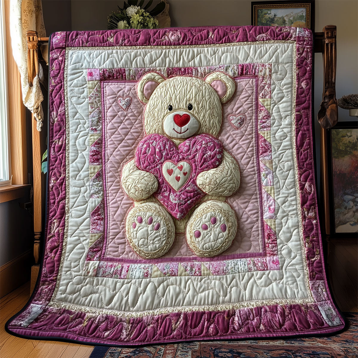 Teddy Bear Valentine WX2201047CL Quilt
