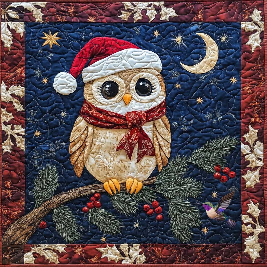 Christmas Night Owl WP0110012CL Quilt