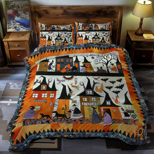 Halloween Witches' Secret Meeting WN0310104CL Duvet Cover Set